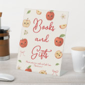 Apple van onze Eye Baby shower boeken en geschenke Reclamebord Met Voetstuk (Insitu)