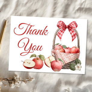 Apple van onze Eye Baby shower Dank u kaart