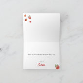 Apple van onze Eye Baby shower Dank u kaart (Binnen)