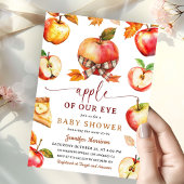 Apple van onze Eye Baby shower Herfst Gingham Kaart
