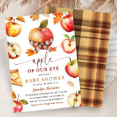 Apple van onze Eye Baby shower Herfst Gingham Kaart