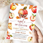 Apple van onze Eye Baby shower Herfst Gingham Kaart