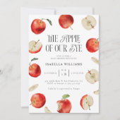 Apple van onze Eye Baby shower Invitation Kaart (Voorkant)