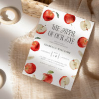 Apple van onze Eye Baby shower Invitation