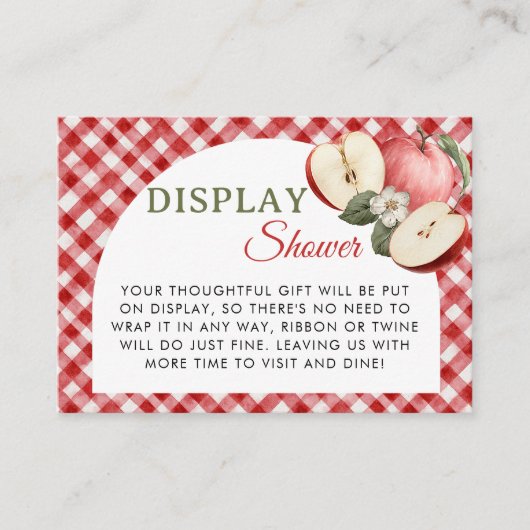 Apple van onze Eye Display Shower Kaart (Voorkant)