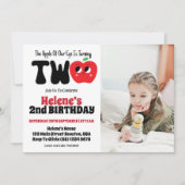 Apple van onze Eye Girl 2e verjaardag foto Kaart (Voorkant)