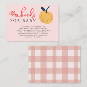 Apple van onze Eye Herfst Baby shower Book Request Informatiekaartje