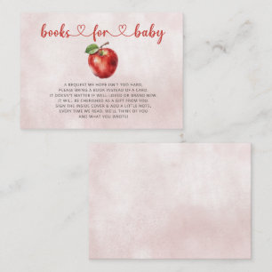 Apple van onze Eye Herfst Baby shower Book Request Informatiekaartje