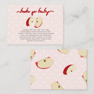 Apple van onze Eye Herfst Baby shower Book Request Informatiekaartje