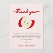 Apple van onze Eye Herfst Baby shower Dank u Briefkaart (Voorkant)