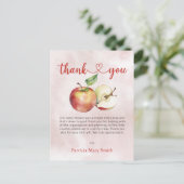 Apple van onze Eye Herfst Baby shower Dank u Briefkaart (Staand voorkant)
