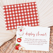 Apple van onze Eye Herfst Baby shower Display Show Informatiekaartje