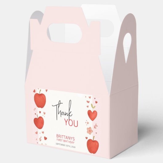 Apple van onze Eye Herfst thema Verjaardag Bedankdoosjes (Geopend)