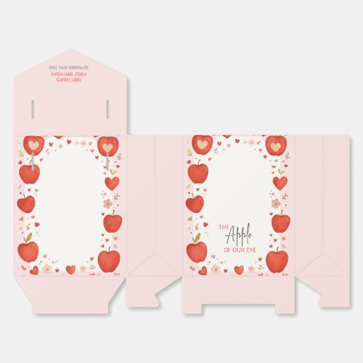 Apple van onze Eye Herfst thema Verjaardag Bedankdoosjes (Ongevouwen)