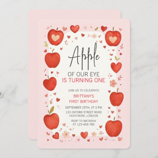 Apple van onze Eye Herfst thema Verjaardag Kaart (Voorkant / Achterkant)