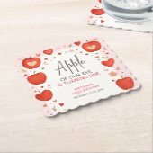 Apple van onze Eye Herfst thema Verjaardag Kartonnen Onderzetters (Gebogen)