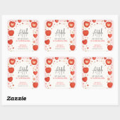 Apple van onze Eye Herfst thema Verjaardag Vierkante Sticker (Vel)