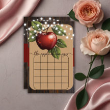 Apple van onze Eye Rustic Herfst Baby shower Game