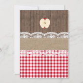 Apple van onze Eye Rustic Herfst verjaardagsuitnod Kaart (Achterkant)