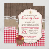 Apple van onze Eye Rustic Herfst verjaardagsuitnod Kaart (Voorkant / Achterkant)