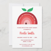 Apple van onze ogen, Apple Rainbow, Baby shower Kaart (Voorkant)