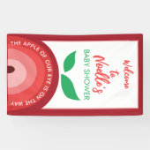 Apple van onze ogen, Apple Rainbow, Baby shower Spandoek (Horizontaal)