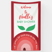Apple van onze ogen, Apple Rainbow, Baby shower Spandoek (Verticaal)