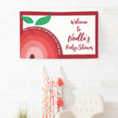 Apple van onze ogen, Apple Rainbow, Baby shower Spandoek (Insitu)