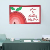 Apple van onze ogen, Apple Rainbow, Baby shower Spandoek (Beurs)