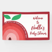 Apple van onze ogen, Apple Rainbow, Baby shower Spandoek (Horizontaal)