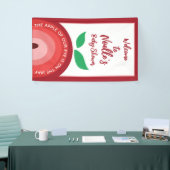 Apple van onze ogen, Apple Rainbow, Baby shower Spandoek (Beurs)