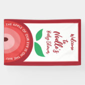 Apple van onze ogen, Apple Rainbow, Baby shower Spandoek (Horizontaal)