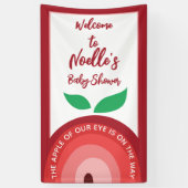 Apple van onze ogen, Apple Rainbow, Baby shower Spandoek (Verticaal)