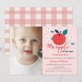 Apple van onze ogen eerste verjaardag kaart (Voorkant / Achterkant)