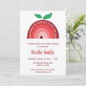 Apple van onze ogen, rode appelregenboog, Baby sho Kaart (Staand voorkant)