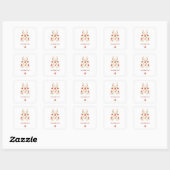 Apple van Onze Oog Baby Shower Bedankt Sticker (Vel)