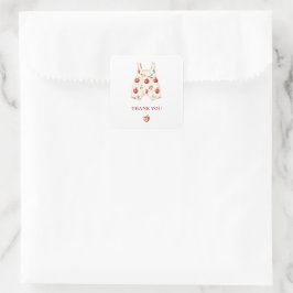 Apple van Onze Oog Baby Shower Bedankt Sticker