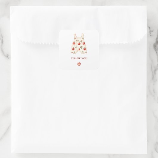 Apple van Onze Oog Baby Shower Bedankt Sticker (Tas)