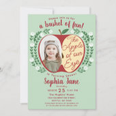 Apple van onze Oog Schattigee Kinder Foto Verjaard Kaart (Voorkant)