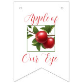Apple van onze oogfoto Happy Birthday Banner (Eerste vlag)