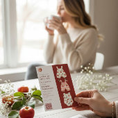 Apple van Our Eye moderne waterverf QR-code Kaart