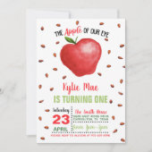 Apple verjaardagsuitnodiging - Apple van ons oog Kaart (Voorkant)