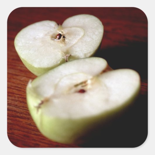Apple Vierkante Sticker (Voorkant)