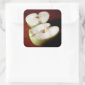 Apple Vierkante Sticker (Tas)