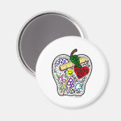 Apple voor de leraar magneet (Voorkant / Achterkant)