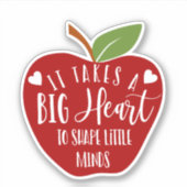 Apple voor docent sticker (Voorkant)