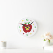 Apple Wall Clock Ronde Klok (Huis)