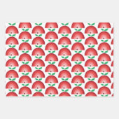 Apple, Watermeloen, Ananas Fruitregenbogen Inpakpapier Vel (Voorkant)