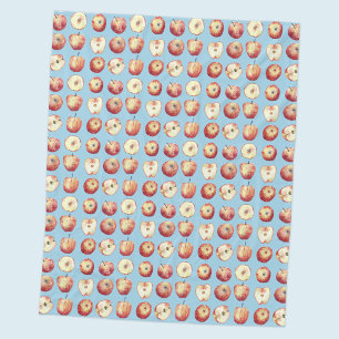 Apple Waterverf Fleece Deken