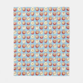 Apple Waterverf Fleece Deken (Voorkant)